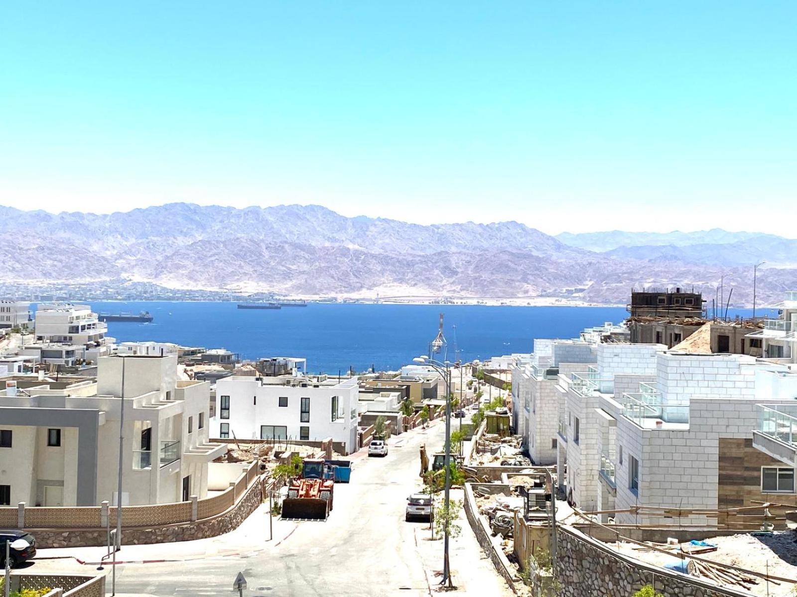 Apartamento Stunning Penthouse With Sea Views And Private Heated Pool Eilat Exterior foto